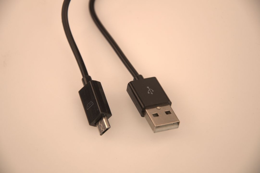 Micro USB to USB A cable 3.0 meters black