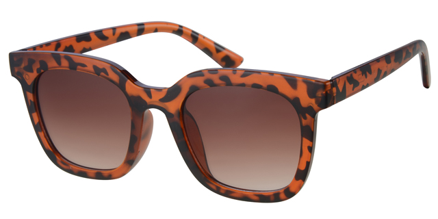 Blank brun leopard med graduerede brune glas