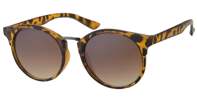 Dame solbrille leopard med brune glas