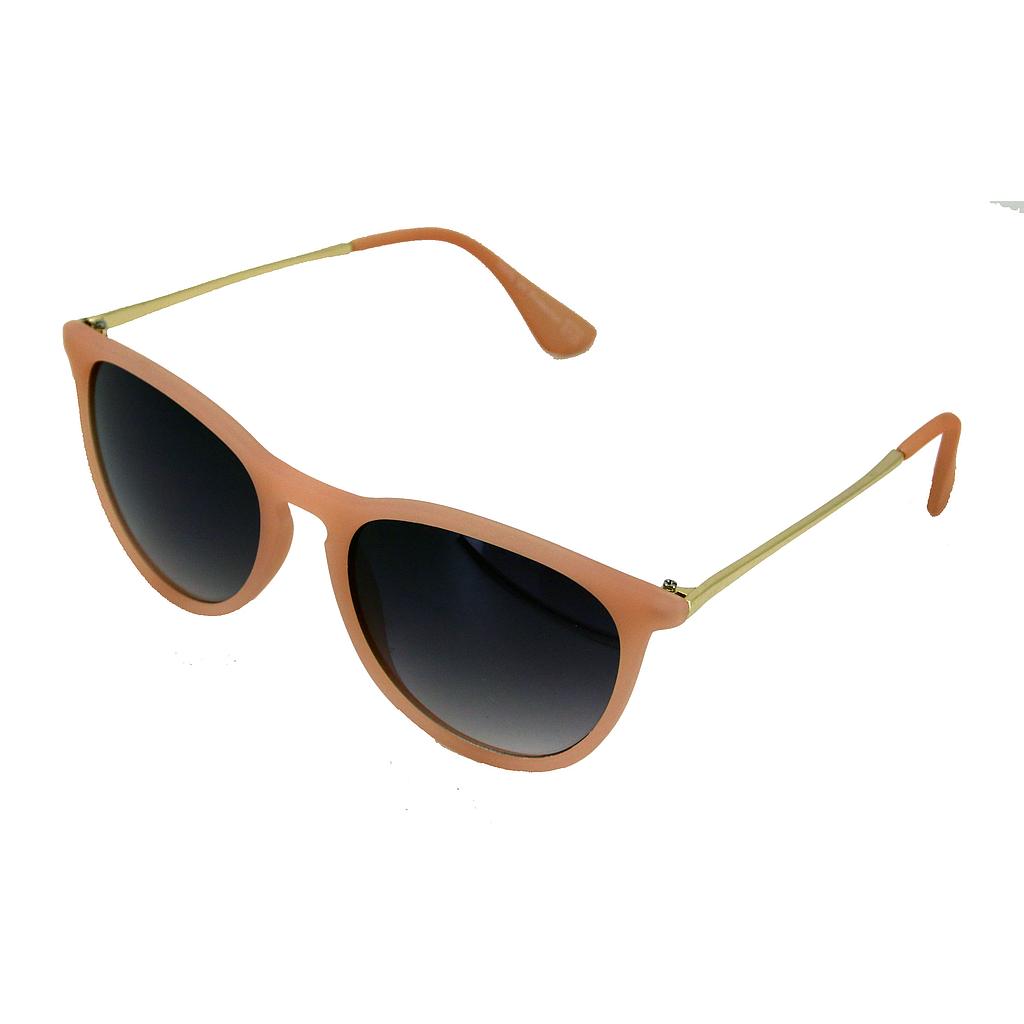 Women's sunglasses matt salmon colored with smoke colored glass