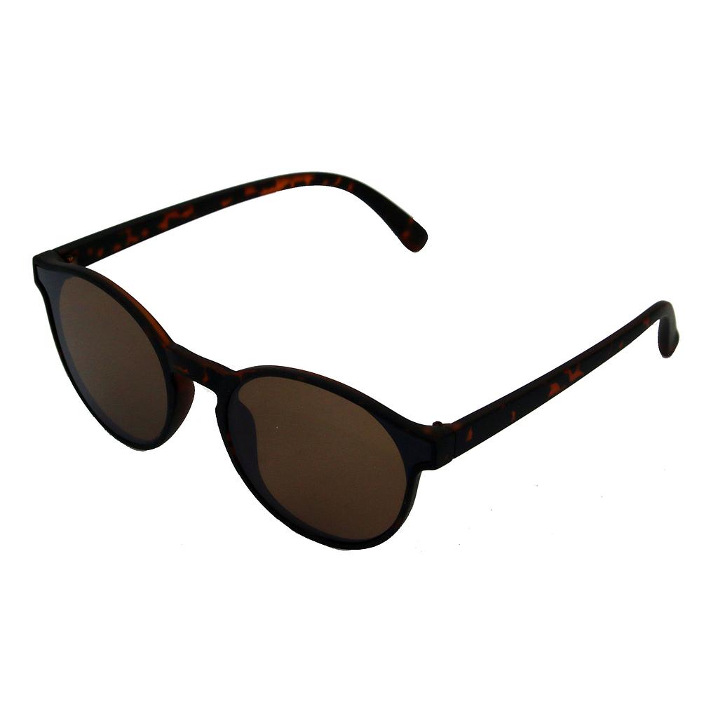 Dame solbrille mat leopard med brune glas