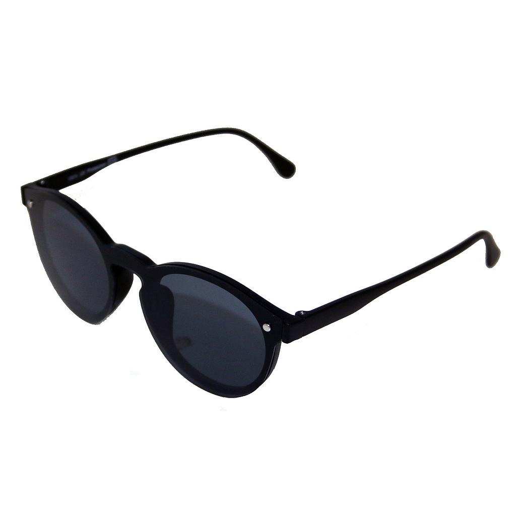 Women's sunglasses matte black with black lenses