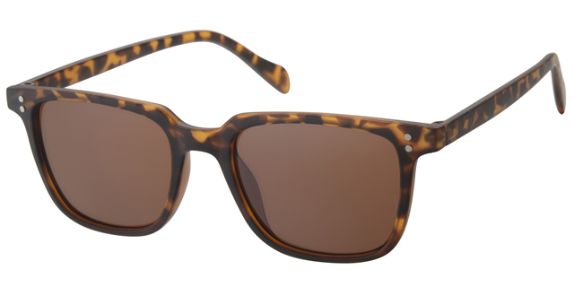 Men's sunglasses Matte leopard with brown lenses