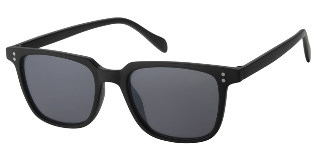 Men's sunglasses Matt black with brown lenses