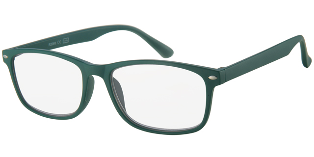 X-Reader Reading glass olive green frame with silver decoration