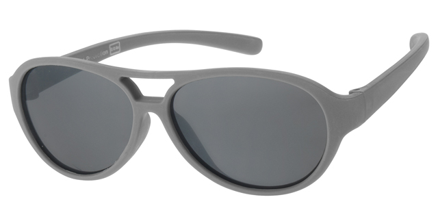 Sunglass Children matt grey smoke solid lens