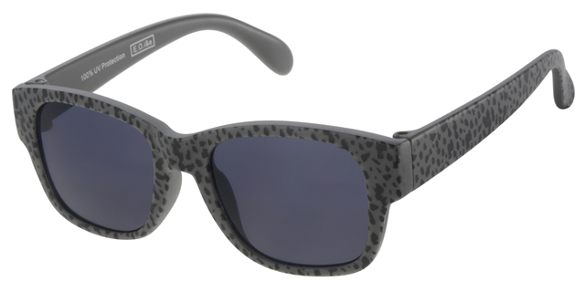 Childrens sunglass olive green with black spots - smoke solid lenses