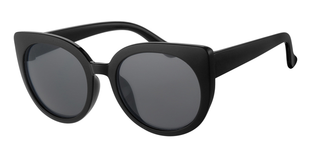 Childrens sunglass black frame and solid black lenses