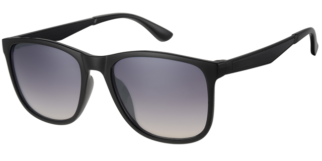 Sunglass black with gradient black lenses