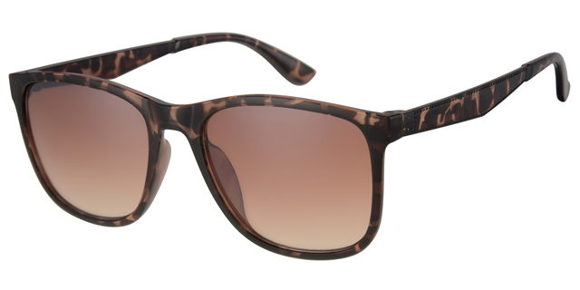 Solbrille brun leopard med brune graduerede glas