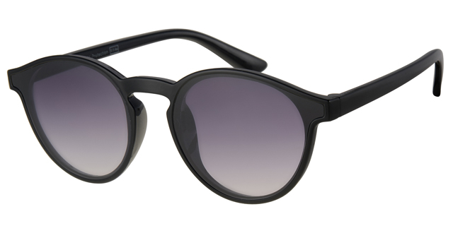 Sunglass black with gradient black lenses