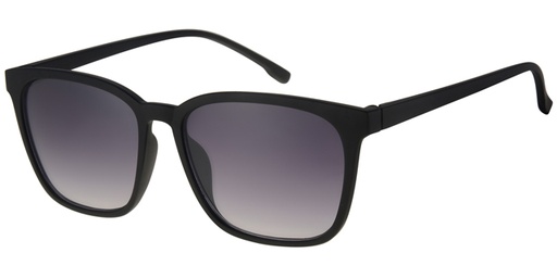 Sunglass rubbertouch black with gradient black lenses