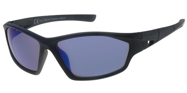 Solbrille sport with rubber touch and smoke solid revo lenses