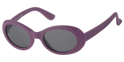 Childrens sunglass purple with solid smoke lenses