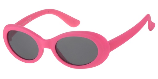 Childrens sunglass pink with solid smoke lenses