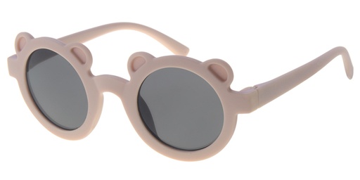 Børne Solbrille pink gummibelagt sorte glas