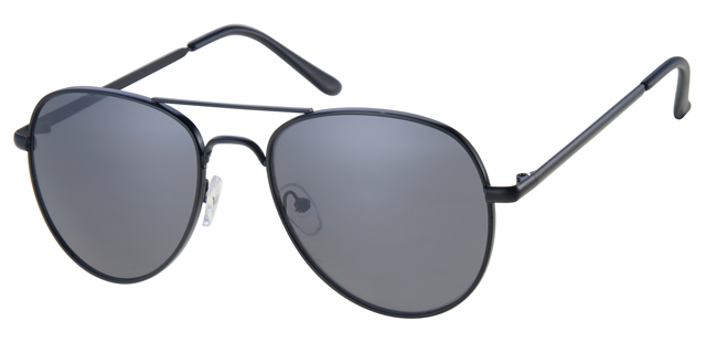 Sunglass matt black frame with solid black lenses