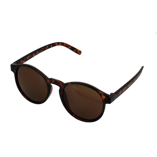 [404168-60762] Dame solbrille blank leopard med brune glas