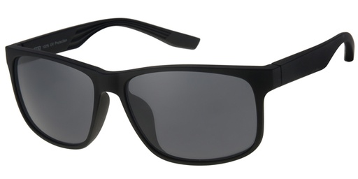 [404289-20230] Matte black glasses with rubber finish and black lenses