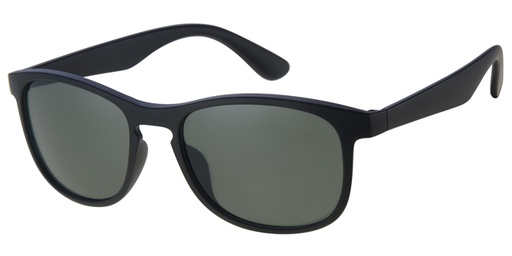 [404253-20233] Matt black sunglasses with black green lenses