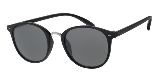 [404258-40390] Matte black sunglasses with silver bridge and black lenses  Ikon for Bekræftet af fællesskabet