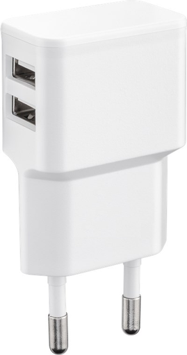 [806538] Charger 240 Volt 2.4 Amp 2 USB Outlet