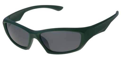 [505098-22008] Childrens sunglass green sport with solid smoke lenses