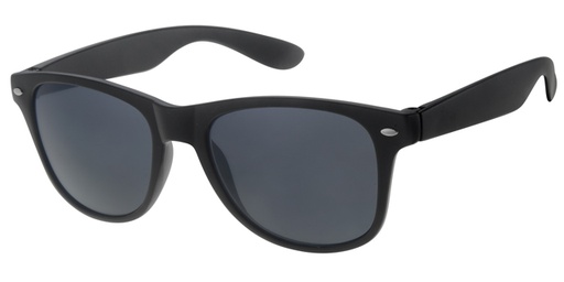 [505103-22009] Børne Solbrille mat Sort wayfarer og sorte glas