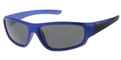 [505106-22010] Børne Solbrille kobolt blå sportsbrille med sorte glas