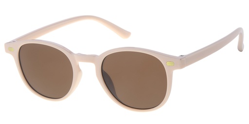 [505145-24026] Chrildrens sunglass light pink with golden decoration and solid brown lenses