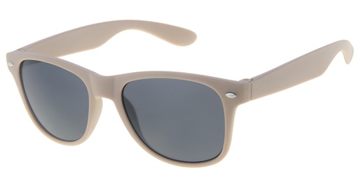 [505150-24024] Childrens sunglass mocca wayfarer with rubber touch and smoke solid lenses