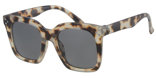 [505159-26020] Børne Solbrille transperant leopard med sorte glas