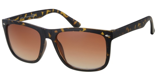 [404314-40447] Klassisk leopard solbrille med gradueret brune glas