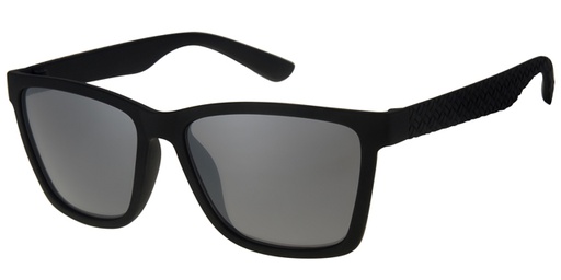 [404325-20228] Matt black with rubber touch and smoke solid lenses