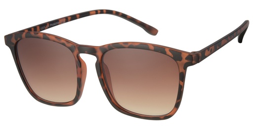 [404332-40431] Solbrille mat brun leopard med gradueret brune glas