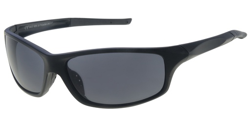 [404378-70164] Sunglass sport with matt black frame and smoke solid lenses