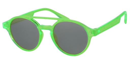 [505176-24015] Børne Solbrille semitransperant grøn med sorte glas
