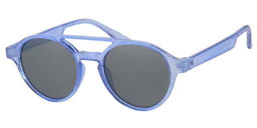 [505178-24015] Børne Solbrille semitransperant blå med sorte glas