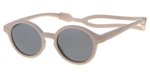 [505194-14024] Childrens sunglass TPE frame nude belt and solid smoke lenses