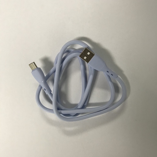 [805701] USB C to USB A cable 1.0 m purple with rubber touch