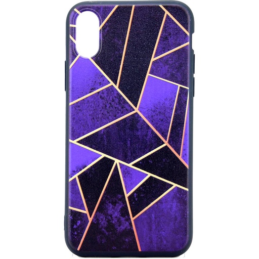 [813017] IPHONE 10-10S BAGCOVER LILLA MOSAIK