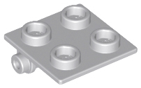 LEGO - Light Bluish Gray Hinge Brick 2 x 2