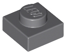 LEGO - Dark Bluish Gray Plate 1 x 1