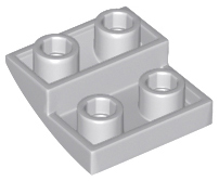 LEGO - Light Bluish Gray Curved Slope 2 x 2 x 2/3