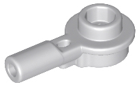 LEGO - Light Bluish Gray Bar 1L with Round Plate