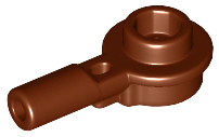 LEGO - Reddish Brown Bar 1L with Round Plate