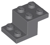 LEGO - Dark Bluish Gray Bracket 3 x 2 x 1 1/3