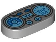 LEGO - Light Bluish Gray Round Tile 1 x 2 Oval