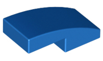 LEGO - Blue Curved Slope 2 x 1 x 2/3