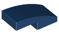LEGO - Dark Blue Curved Slope 2 x 1 x 2/3